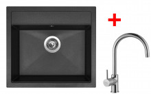 Sinks SOLO 560 Granblack + Vitalia 